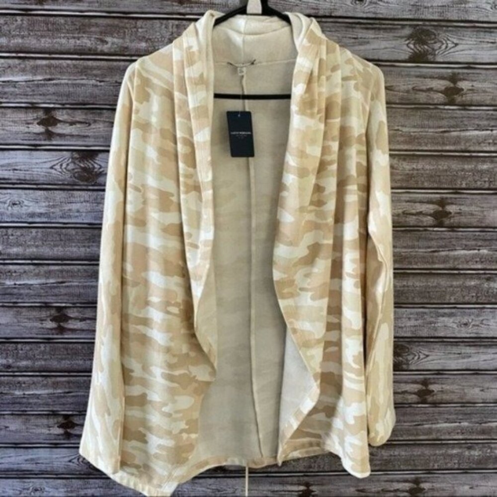 NWT Lucky Brand Women's Camo Print Open-Front Cardigan‎ Sweatshirt Size S